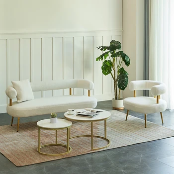 Minimalistický Obývacej Izby, Pohovky, Moderný Dizajn Jednotnej Nordic Biela Lenivý Pohovky, Stoličky Hale Na Poschodí Divano Letto Luxusný Nábytok