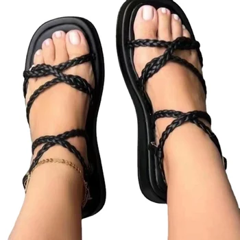 Dámske Topánky na Predaj 2023 Módne Členok Popruh dámske Sandále Príležitostné Letné Sandále Ženy Platformu Pracky Pevné Topánky Žena