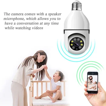5MP Žiarovka PTZ Kamery WiFi 5G Dohľadu Home Security Protection Baby Monitor IČ Plné Farby Nočné Videnie AI Telo Auto Tracking