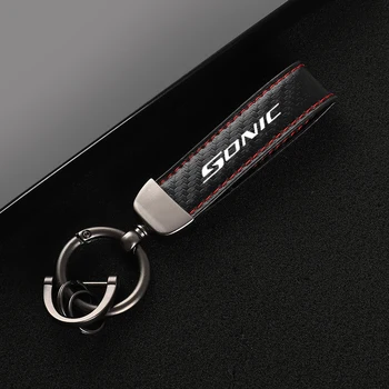 Nové Originálne Kožené Auto Styling Znak Keychain prívesok na Krúžky Pre Chevrolet sonic Styling Prívesok auto Príslušenstvo