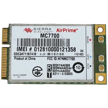 Odomknutý MC7700 3G/4G WWAN Karty pre Sierra AirPrime,100Mbps 4G/3G, LTE/FDD/WCDMA/Edge GPS Modul pre Windows/Linux