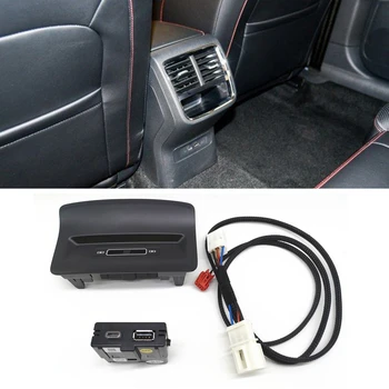 Auto Zadné Sedadlá, USB Typ-C Zásuvky Armerst USB Adaptér pre 5QD 035 726 L
