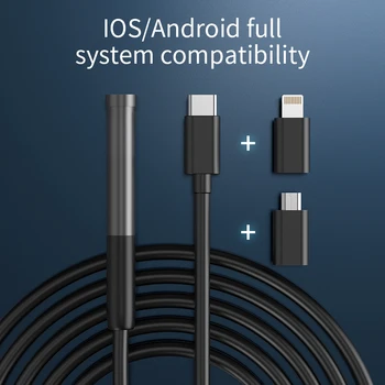 2MP Android IOS Kompatibilný USB Endoskop Fotoaparát Nástroj Pevný Drôt Potrubia Kontrola Borescope Zariadenia